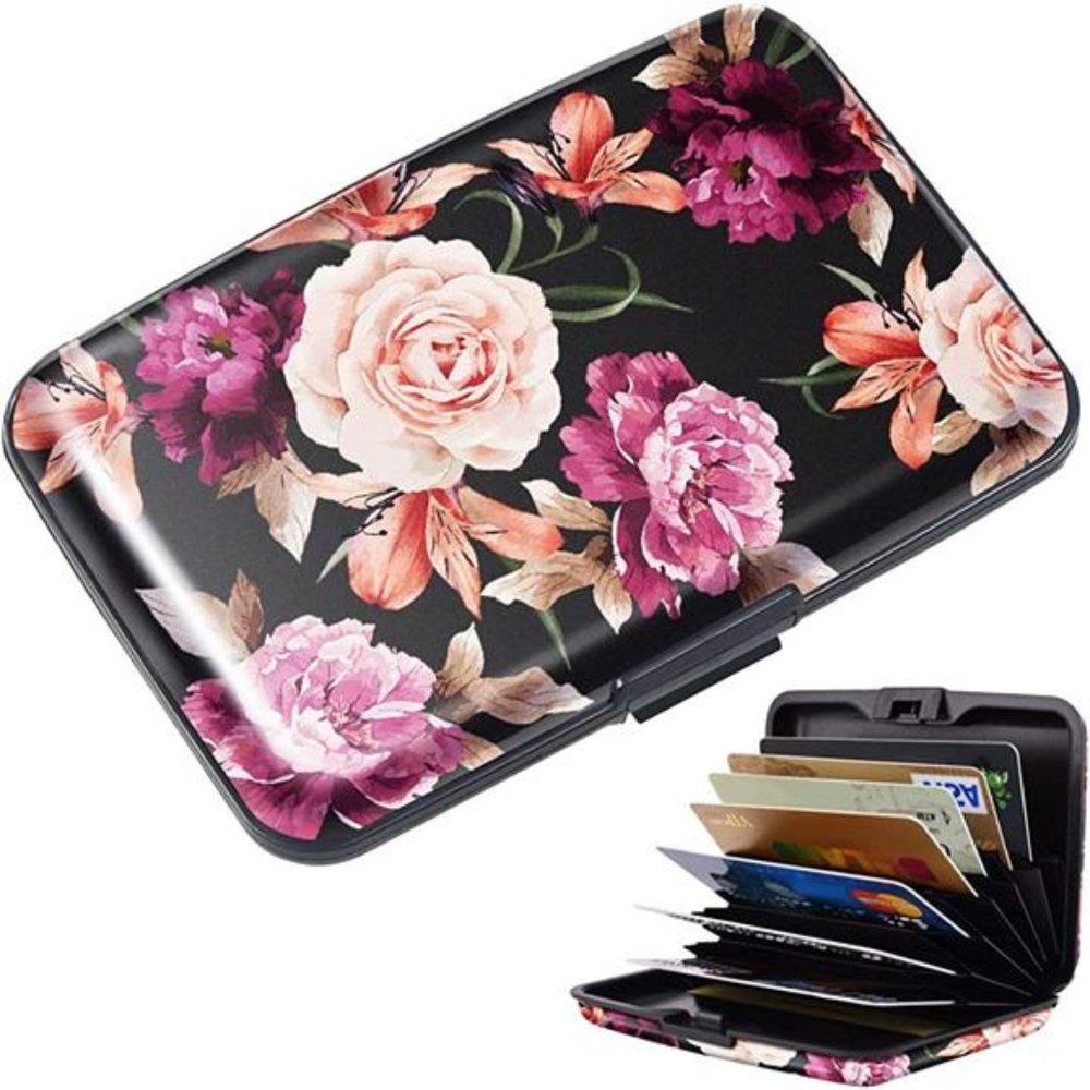 Mini Credit Card Holder, RFID Blocking Slim Hard Card Case ID Case Travel Wallet
